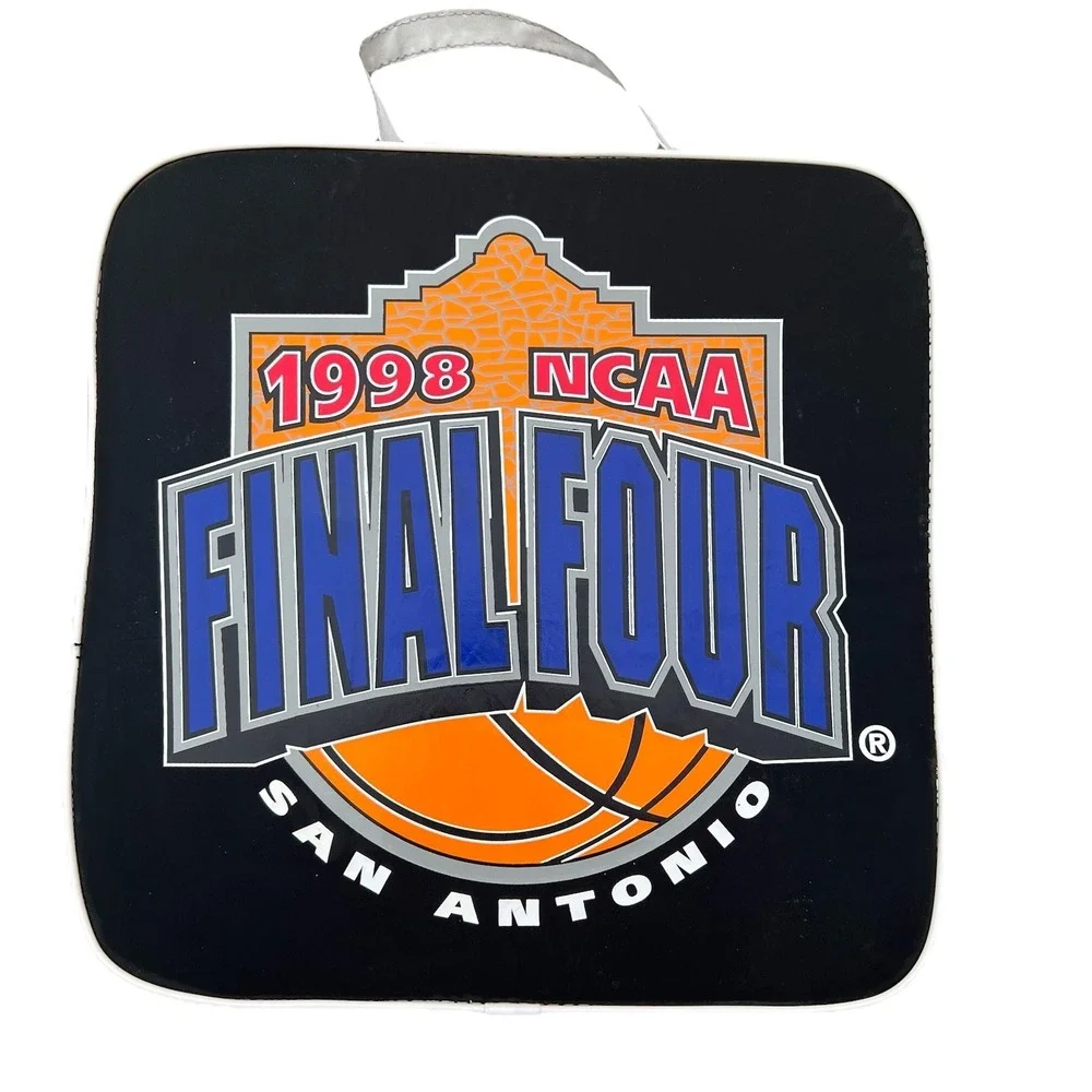 Vintage Final Four Seat Cushion 1998 San Antonio TX Alamo Utah Kentucky UNC